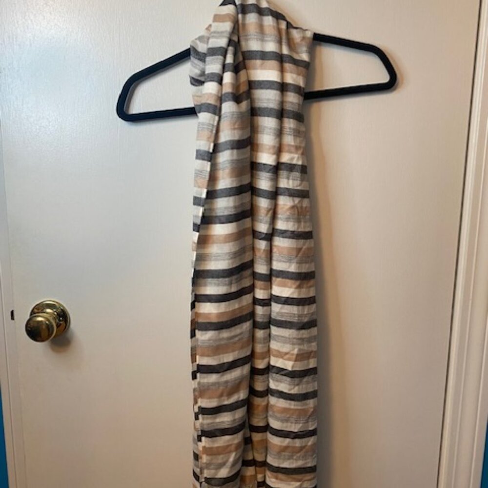 Talbots Striped long Scarf - Picture 7 of 9